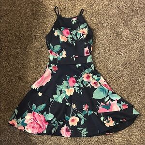 Floral Navy Dress